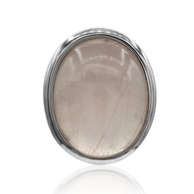 Ciondolo in argento con Quarzo Rosa (MONOSONO COLLECTION)