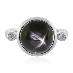 Anello in argento con Diopside Stellato d'India