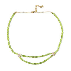 Collana in argento con Peridoto