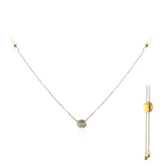 Collana in argento con Topazio Bianco