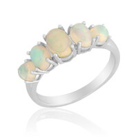 Anello in argento con Opale di Welo