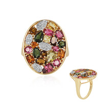 Anello in argento con Tormalina Rosa