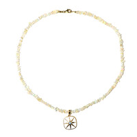 Collana in argento con Topazio Blu Svizzero (Riya)