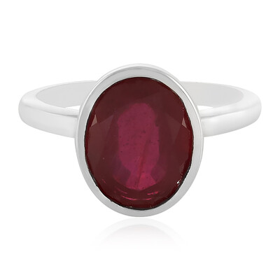Anello in argento con Rubino del Madagascar