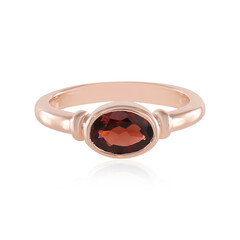Anello in argento con Granato Mozambico