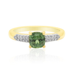 Anello in oro con Demantoide del Madagascar (John Ferry)