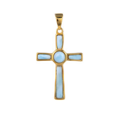 Ciondolo in argento con Larimar
