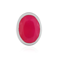 Ciondolo in argento con Calcedonio Rosa
