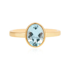 Anello in argento con Topazio Blu Cielo