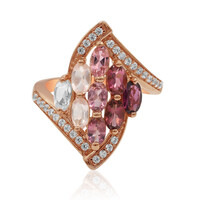 Anello in argento con Rodolite