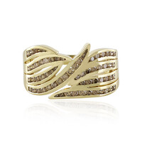 Anello in oro con Diamante Champagne I2 (de Melo)