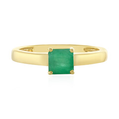 Anello in argento con Smeraldo Brasiliano