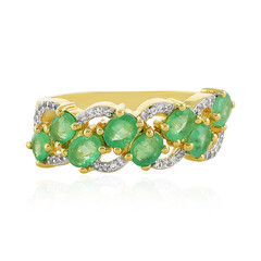 Anello in argento con Smeraldo Zambia