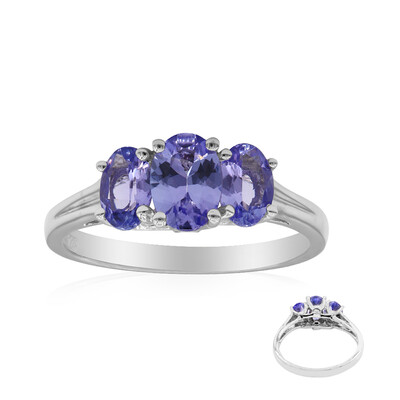 Anello in argento con Tanzanite