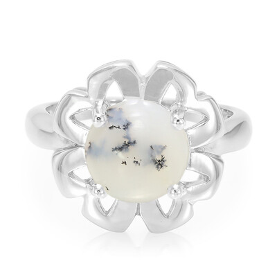 Anello in argento con Agata Dendritica