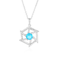 Collana in argento con Topazio Paraiba