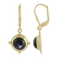 Orecchini in argento con Diopside Stellato d'India