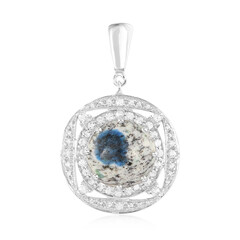 Ciondolo in argento con Azzurrite del K2