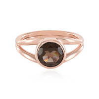 Anello in argento con Quarzo Fumè