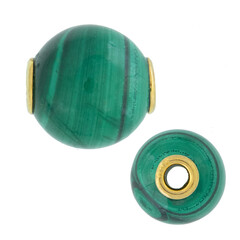 Ciondolo in argento con Malachite