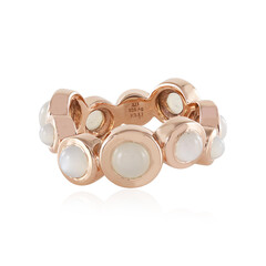 Anello in argento con Pietra di Luna Bianca (KM by Juwelo)