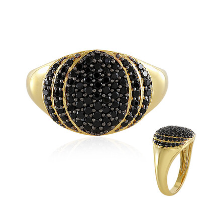 Anello in argento con Spinello Nero