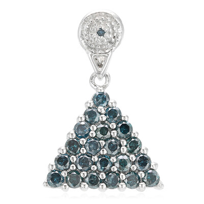 Ciondolo in argento con Diamante Fancy