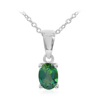 Collana in argento con Topazio Verde Farfalla