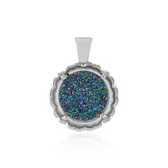 Ciondolo in argento con Agata Glitter Verde