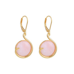 Orecchini in argento con Opale Pelle d'Angelo