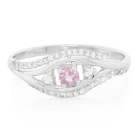 Anello in argento con Zaffiro Ceylon Rosa