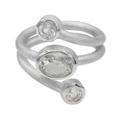 Anello in argento con Ametista Verde