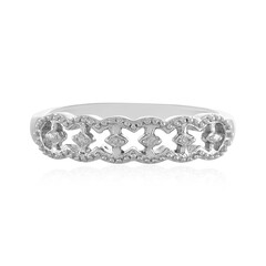 Anello in argento con Diamante I4 (J)