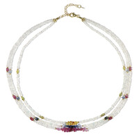 Collana in argento con Zaffiro Bianco
