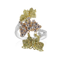 Anello in oro con Diamante Rosa I1 (CIRARI)