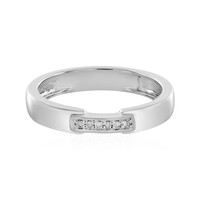 Anello in argento con Diamante I4 (J)