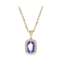 Collana in oro con Tanzanite AAA (CIRARI)