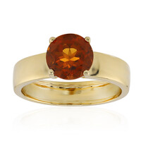 Anello in argento con Citrino Madeira
