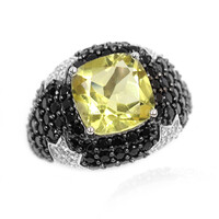 Anello in argento con Quarzo Ouro Verde