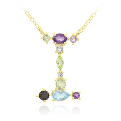 Collana in argento con Topazio Blu Svizzero