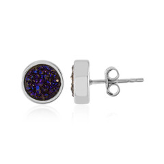 Orecchini in argento con Agata Glitter Lavanda