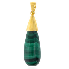 Ciondolo in argento con Malachite