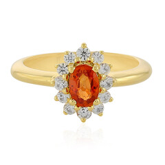 Anello in argento con Zaffiro Tramonto