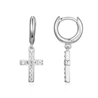 Orecchini in argento con Topazio Bianco