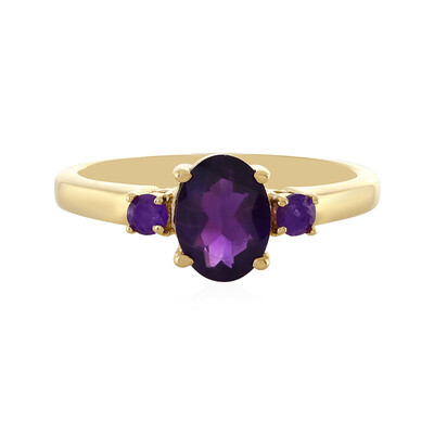 Anello in argento con Ametista Zambiana