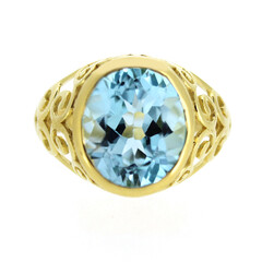 Anello in argento con Topazio Blu Cielo