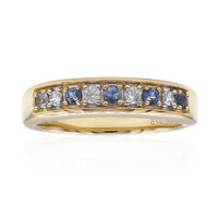 Anello in oro con Benitoite (Amanda Adkins)