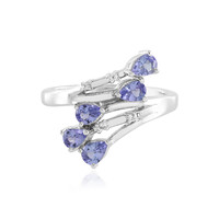 Anello in argento con Tanzanite