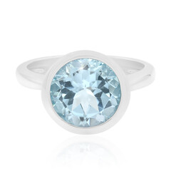 Anello in argento con Topazio Blu Cielo