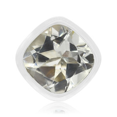 Ciondolo in argento con Topazio Bianco